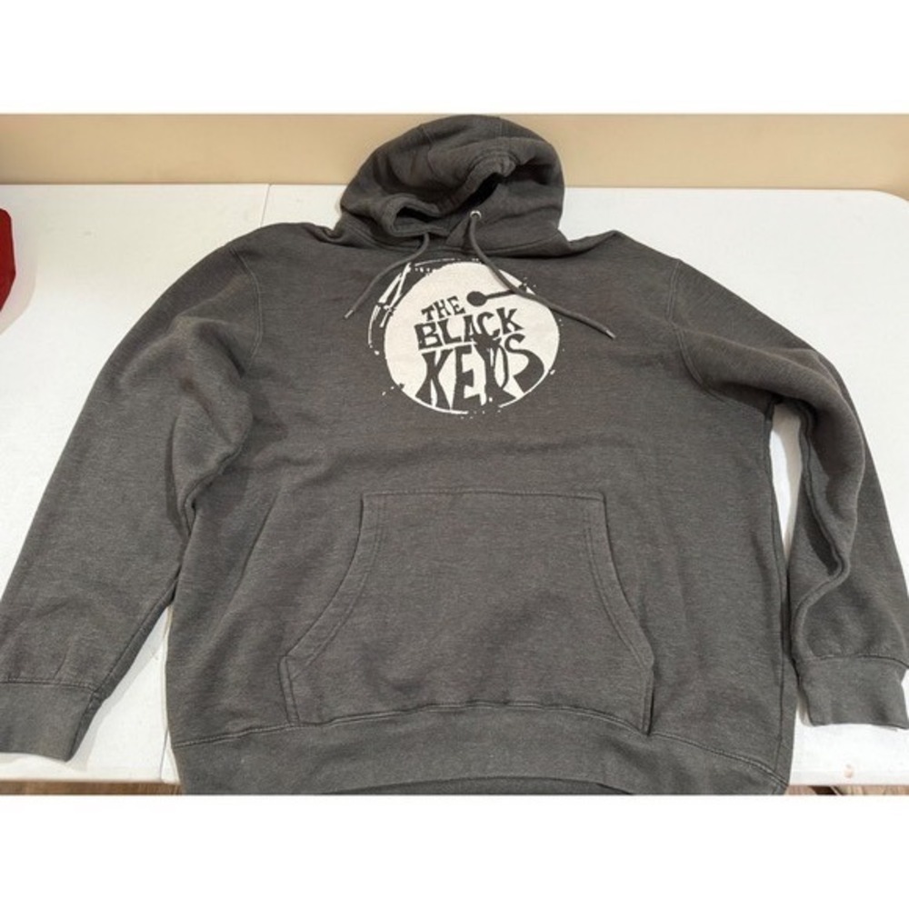 The Black Keys Band Hoodie Lane Seven Charcoal Grey Graphic Sweatshirt 2XL